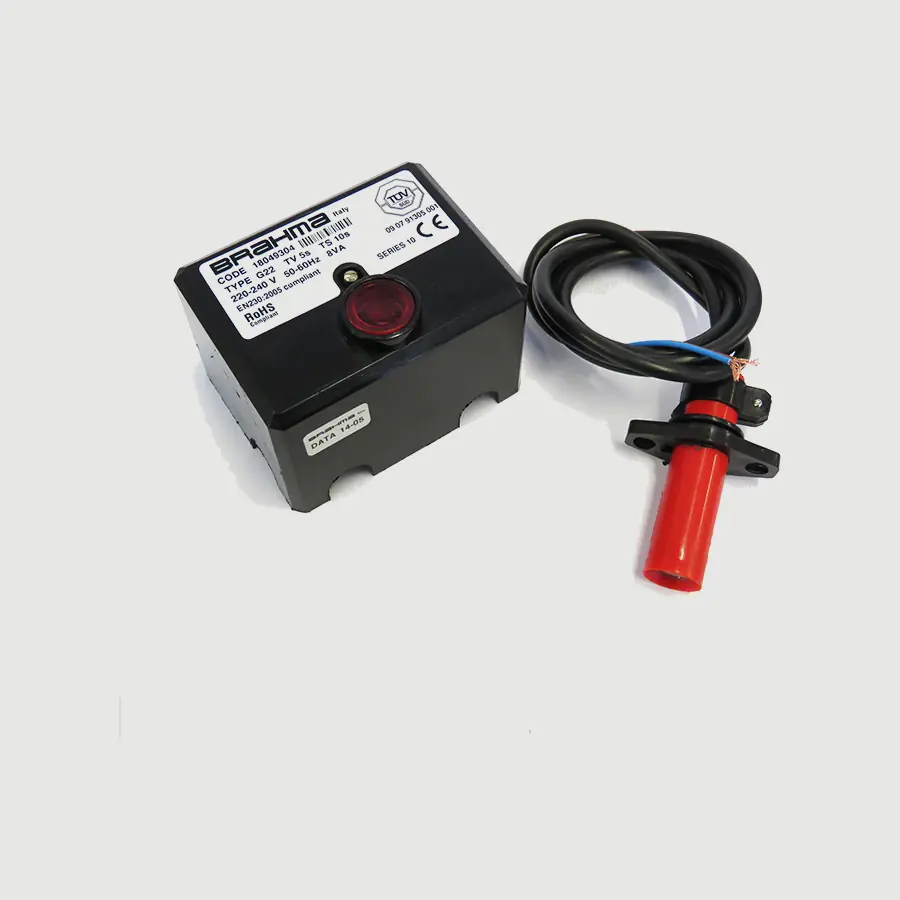 Dispositivo controllo fiamma con fotocellula